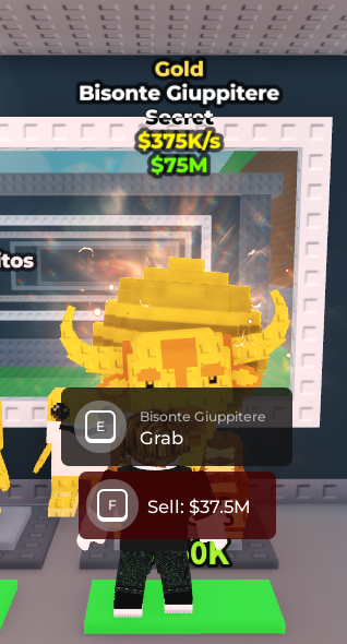 Gold bison giuppitere